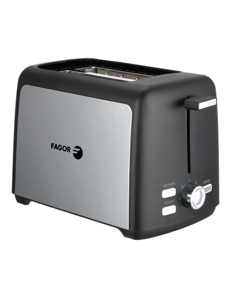 Tostador toastpro 2 ranuras 800 w
