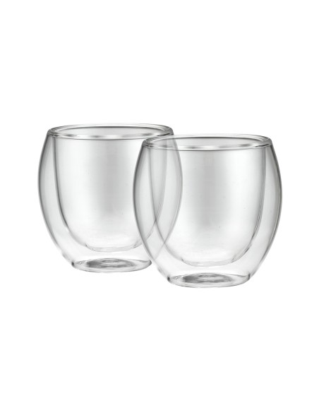 Tazas de doble pared palermo, resistentes a golpes y temperaturas, 100 ml, 2 uds