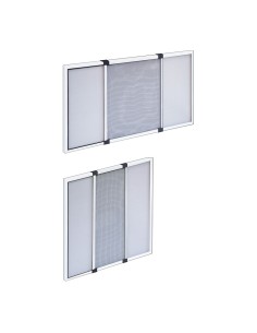 Mosquitera extensible blanca 50 x 40 cm, 2 piezas