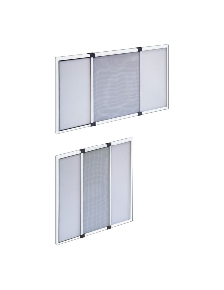 Mosquitera extensible blanca 70 x 50 cm, 2 piezas