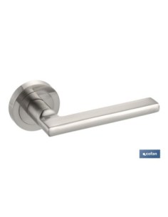 JUEGO MANIVALA ALUMINIO VIENA ROSETA REDONDA NIQUEL