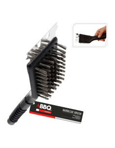 Cepillo con rasqueta para barbacoa, 21 cm