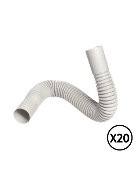 Curva flexible pvc ø 16 mm, 20 unidades