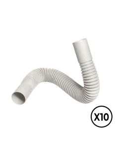 Curva flexible pvc ø 25 mm, 10 unidades
