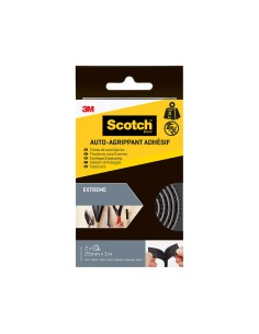 Cinta de autofijación extreme rollo negra, máx 5 kg, 25mmx1m, 2 uds