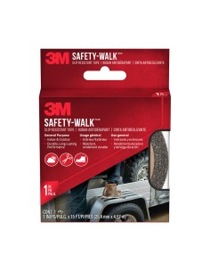 Cinta antideslizante para exterior negra 25 mm x 4,5 m