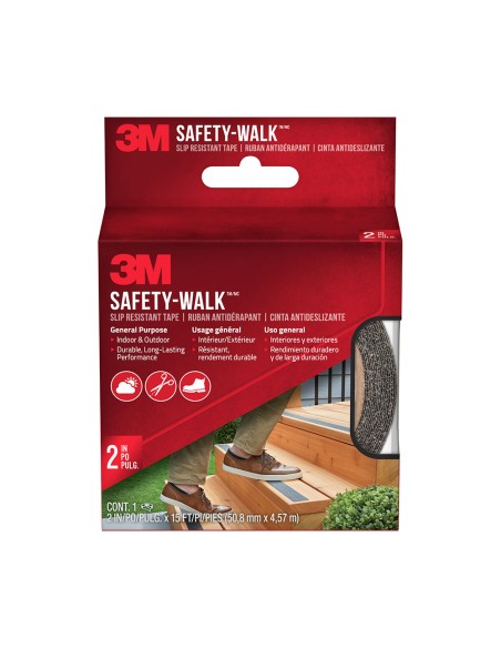 Cinta antideslizante para exterior negra 50 mm x 4,5 m