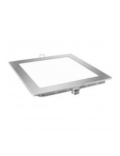 DOWNLIGHT LED CUADRADO PLATA 18W.FRIA