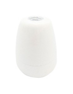 Portalámparas cerámico vintage e27, 100 w 250 v, blanco, ø47 x 59 mm (retractilado)