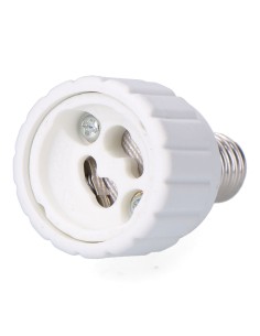 Convertidor de e14 a gu10, 2 a 230 v, blanco, ø33 x 56 mm (retractilado)