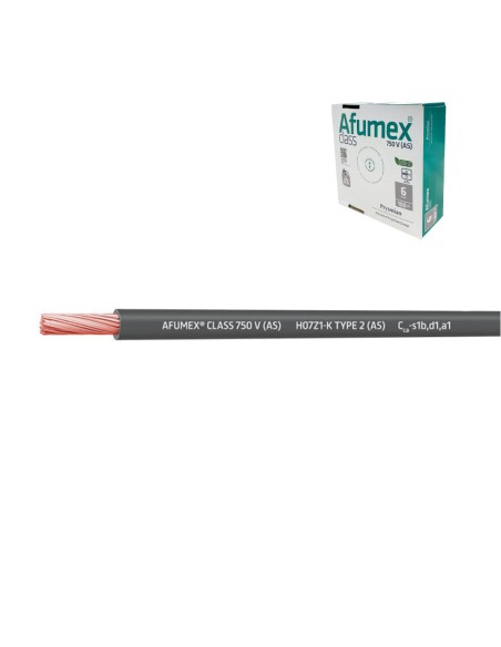 Cablecillo h07z1-k(as) 4,0 mm gris euro/m