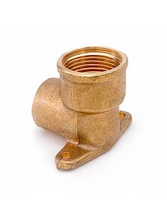 Codo mural 472 1/2" x 18 mm latón