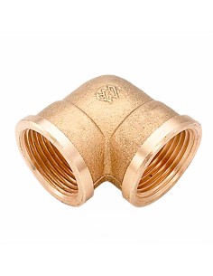 Codo h-h 3/8" latón