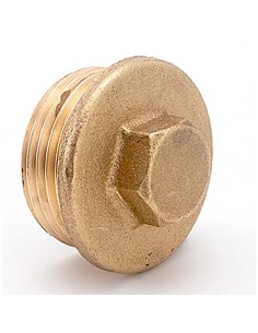 Tapon ciego m 1/2" latón