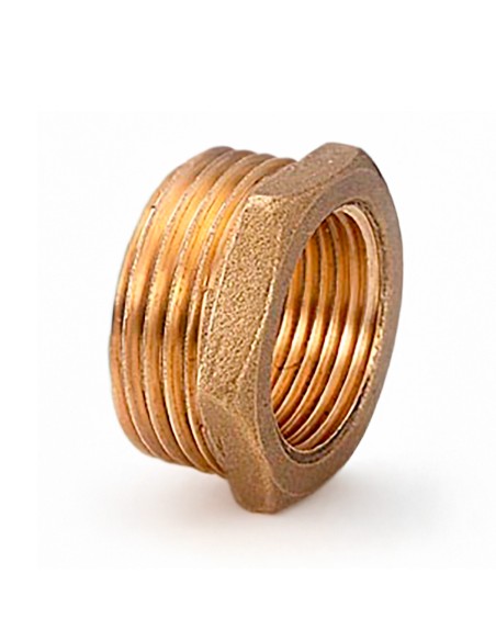 Reducción hexagonal m-h 1/2" x 3/8" latón