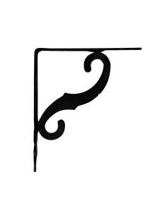 Escuadra ornamental plm05 negro 230 x 190 mm