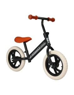 Bicicleta de equilibrio y aprendizaje para niños, negra, máx 40 kg