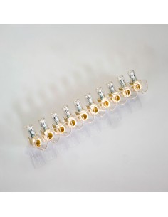 Regleta ciega transparente 10 polos 4 mm