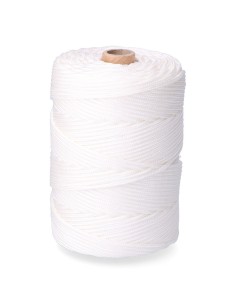 Cordón trenzado polipropileno riel blanco, calibre 3 mm x 200 m