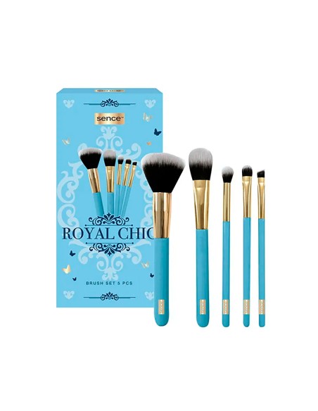 Estuche de 5 brochas de maquillaje