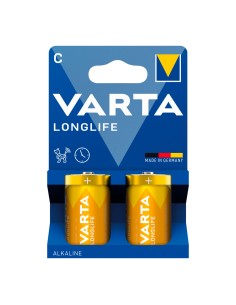 Pila alkalina longlife c - lr14 (blister cartón 2 uds) ø26,2 x 50 mm