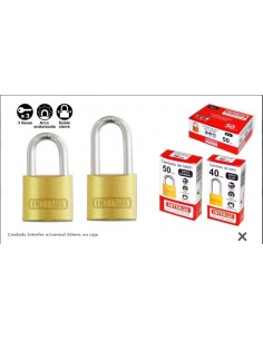 CANDADO LATON ARCO NORMAL 30MM