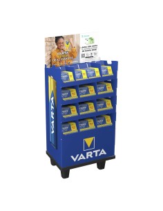 Expositor promocional de pilas longlife power 8+4 con 133 packs (52 packs aaa y 81 packs aa)