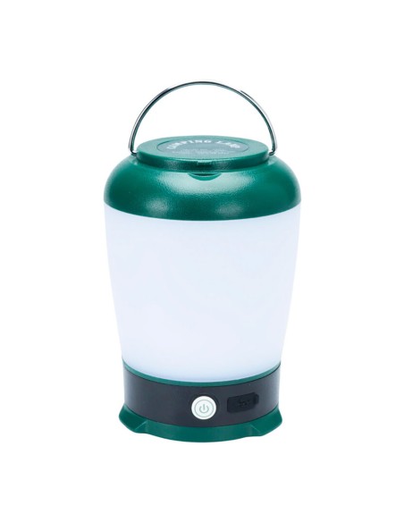 Farol led de camping, recargable, 3 modos, verde, 13 x 9 x 9 cm