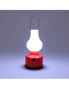 Quinqué led para camping, 3 x aa (no incluidas), colores surtidos, 8 x 8 x 17 cm