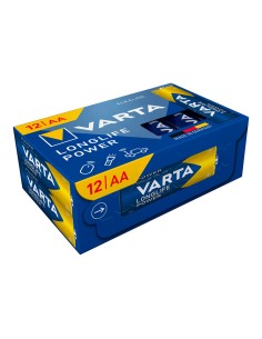 Pila alkalina longlife power cube aa - lr06 (caja 12 uds) ø14,5 x 50,5 mm