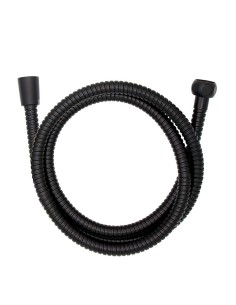 Flexo de ducha de acero inoxidable 150 cm negro