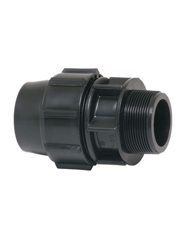 Enlace mixto rosca macho polipropileno 20 mm x 1/2"