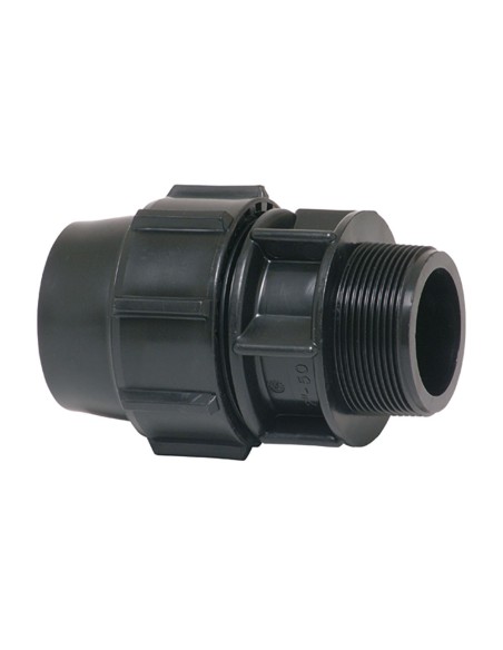 Enlace mixto rosca macho polipropileno 20 mm x 1/2"