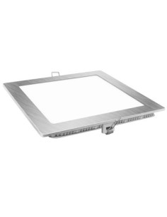 DOWNLIGHT LED CUADRADO PLATA 18W.CALIDA