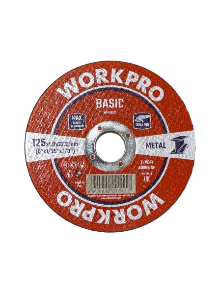 Disco corte metal / t41, basic, ø125 x 1,0 x 22,2 mm