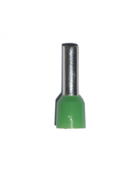 Puntera aislada 06,00 mm, verde, 100 uds