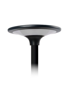 Luminaria solar led negra, ip65, 20 w 2300 im 4000 k