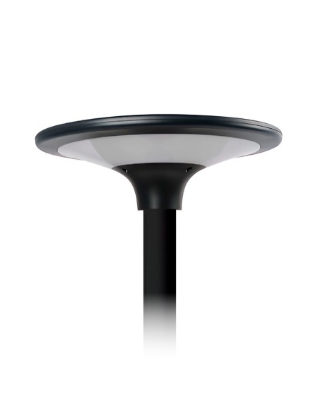 Luminaria solar led negra, ip65, 20 w 2300 im 4000 k