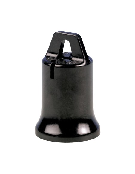 Portalámparas e-27 "provisional de obra" negro