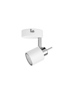 Foco 1 elemento meranti gu10 (bombilla no incluida) color blanco 8 x 15,5 x 8 cm