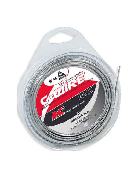 Cable de acero forrado de nilon 10 m