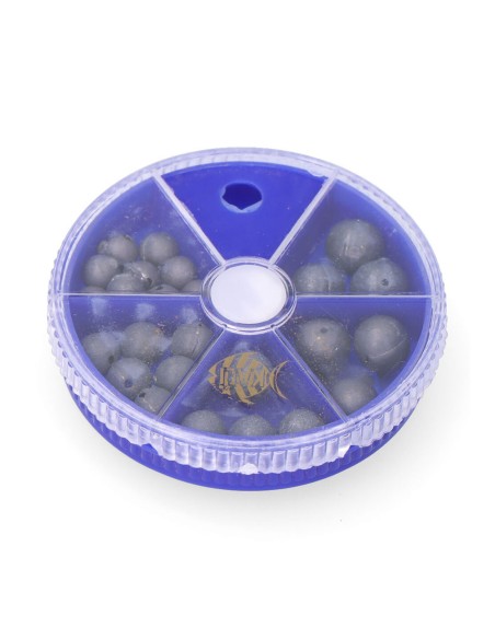 Surtido de plomo redondo perforado 100 g