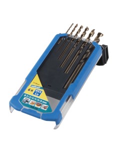 Brocas para metal hss cobalto rectificada, juego 6 piezas, ø2,00 - 8,00 mm