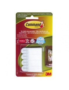 ADHESIVO COLGADOR CUADROS TIRA PEQUEÑA BL PZ COMMAND
