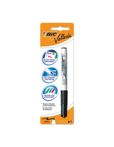 Marcador pizarra velleda 1741 negro blister