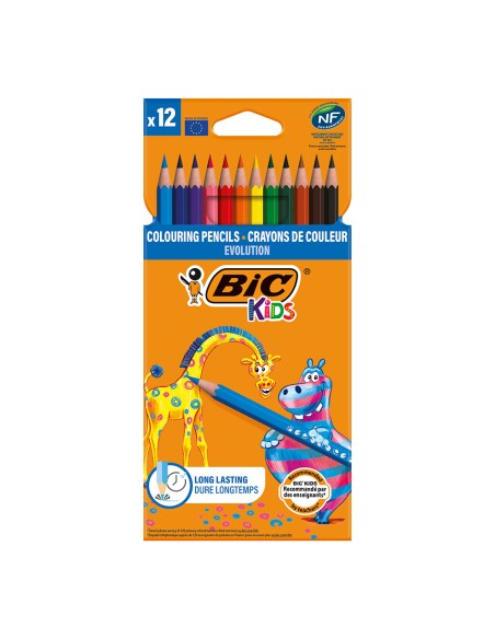 Lápices para colorear blíster 12 uds