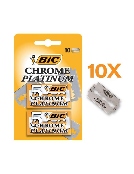 Hojas afeitado chrome platinum blíster 10 uds