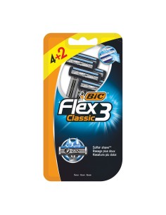 Maquinilla de afeitar flex 3 classic blister 4 + 2 uds