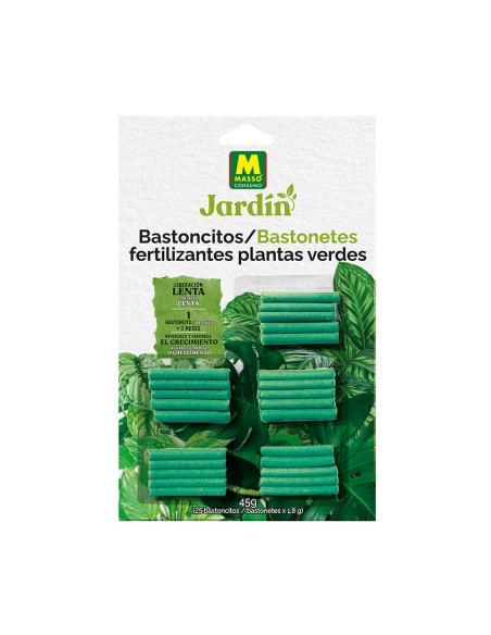Bastoncitos fertilizantes plantas verdes, 25 uds