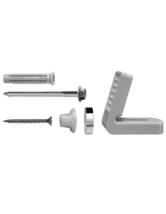 Fijación horizontal de WC mediante angular de nylon